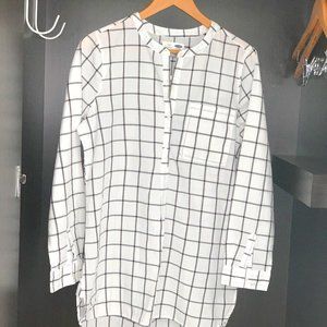 White High-Low Blouse